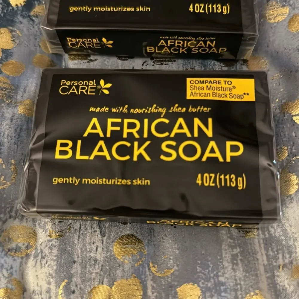 African Black Soap made with Nourishing Shea Butter BUNDLE LOT Fresh sealed